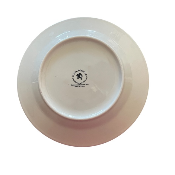 Christmas Cookies for Santa with Snowman Plate Ceramic Royal Norfolk 8" - Picture 3 of 3